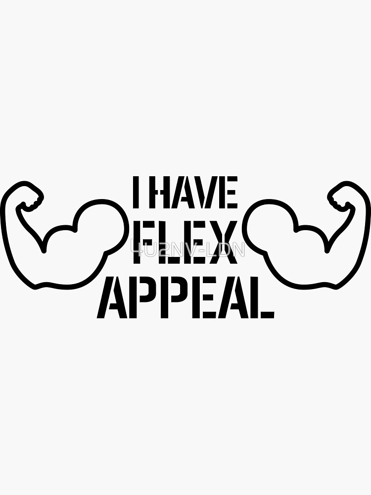 "Flex Appeal Gym Gains Fitness Motivation" Sticker for Sale by 4U2NV