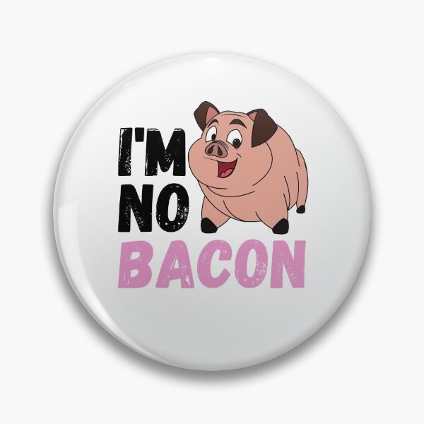 Item preview, Im no bacon funny bacon quote designed and sold by OneTimeEngineer.
