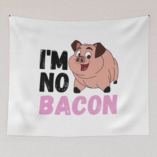 Item preview, Im no bacon funny bacon quote designed and sold by OneTimeEngineer.