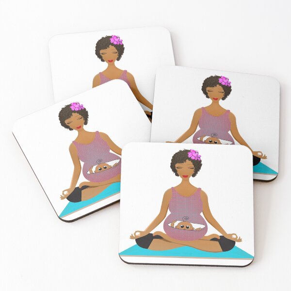 Item preview, Pregnant woman practicing yoga designed and sold by Meryem Mamouni.