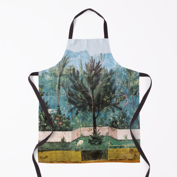 Item preview, ANTIQUE ROMAN WALL PAINTING Flower Garden Flying Birds Pine,Quince and Apple Trees designed and sold by BulganLumini.