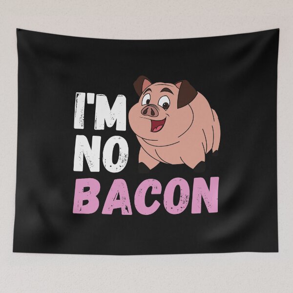 Item preview, Im no bacon funny bacon quote designed and sold by OneTimeEngineer.