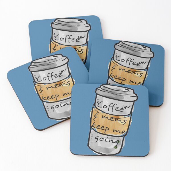 Item preview, Coffee & mems keep me going designed and sold by MisoraA.