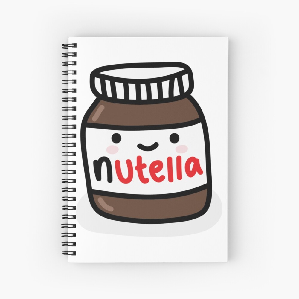 Cahier A Spirale Pot De Nutella Par Massamoo Redbubble