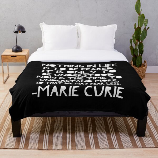 Aperçu de l'œuvre Marie Curie Quote créée et vendue par EvolutionWisdom.