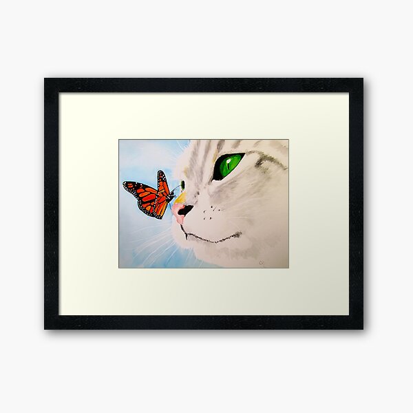 Item preview, Butterfly Kissed Gray Tabby designed and sold by PaintedbyCarol.