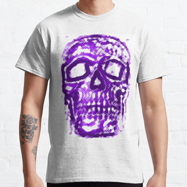Purple Blast Skull Classic T-Shirt