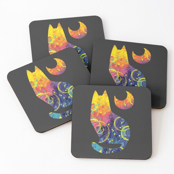 Item preview, Abstract Colorful Rainbow Cat designed and sold by kattvalk.