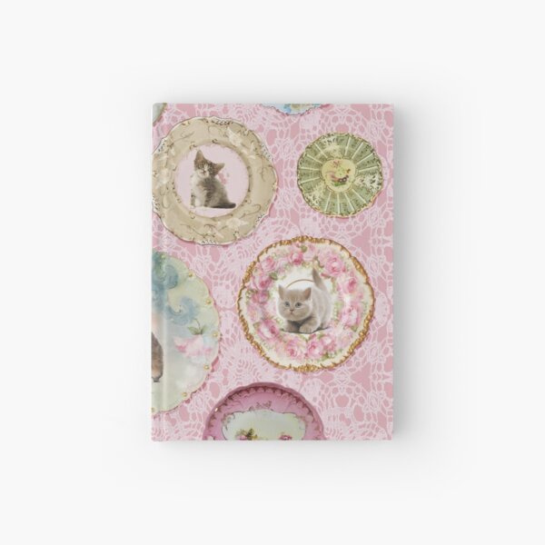 Witchcraft School Kitten & Cat Plates on Umbridge Lace Hardcover Journal