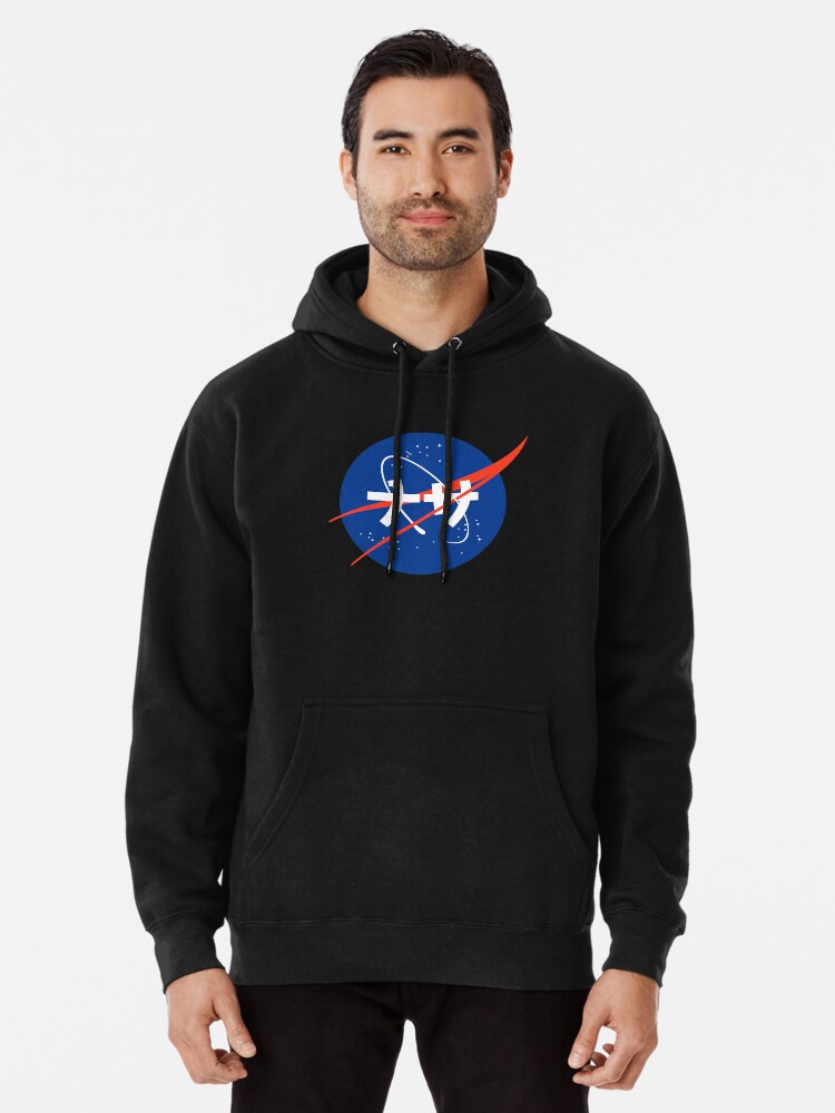 Mens black nasa online hoodie