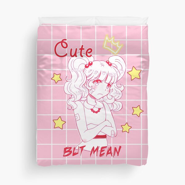 Cute But Mean - Pink Duvet Cover