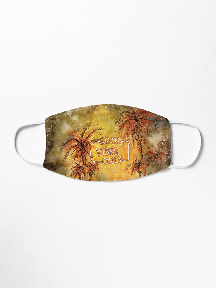 Alternate view of Good Vibes Only Mask