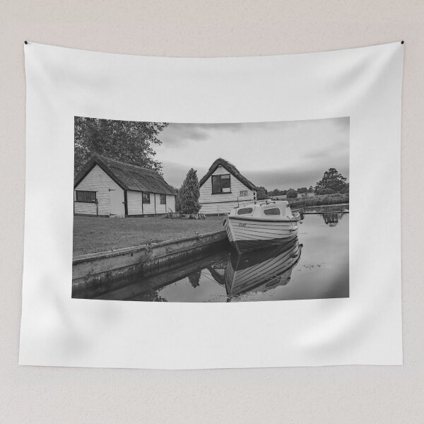 Item preview, Boat and boat house on the River Bure designed and sold by yackers1.