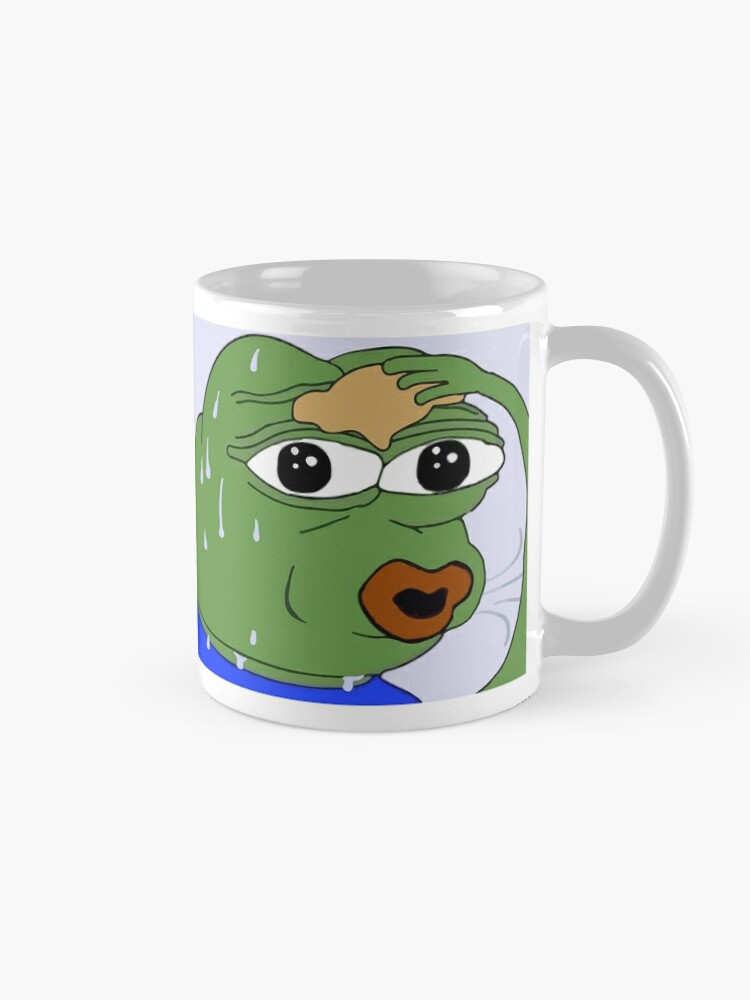 Pepega Mug Twitch BTTV Emote Mug Pepe the Frog Mug Feels