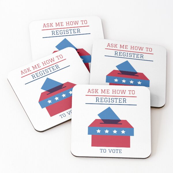 Item preview, Go Vote Us Elections "Ask me how to register to vote" designed and sold by TamGustam.