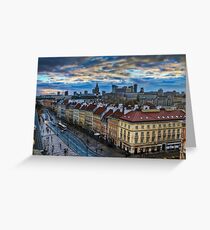 Warsaw City Skyline Greeting Card