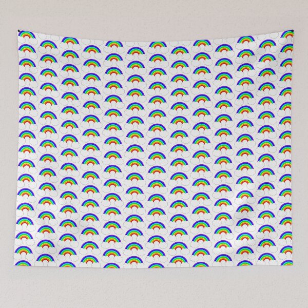 Item preview, rainbow with clouds designed and sold by schmoneyyy.