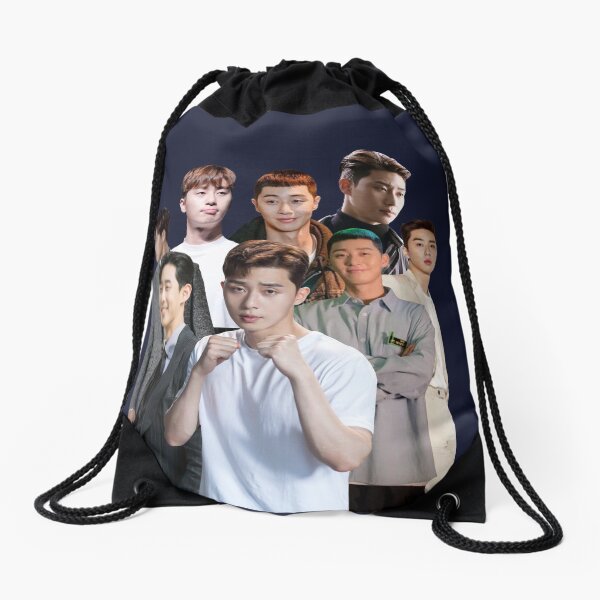 Park Seo Joon collage photos Drawstring Bag