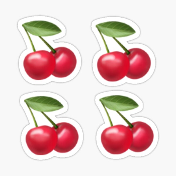 "Cherry emoji sticker pack" Sticker by shannon1844 Redbubble