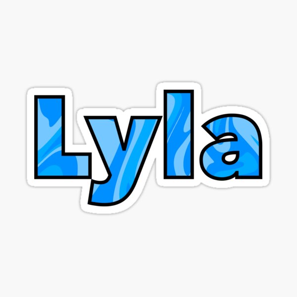 Lyla Custom Name Sticker