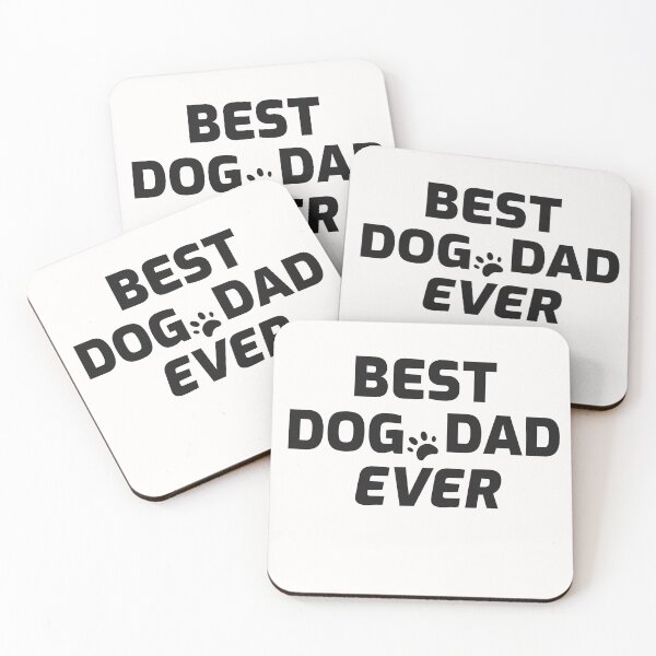 Item preview, Best Dog Dad Ever-white designed and sold by NR designs .
