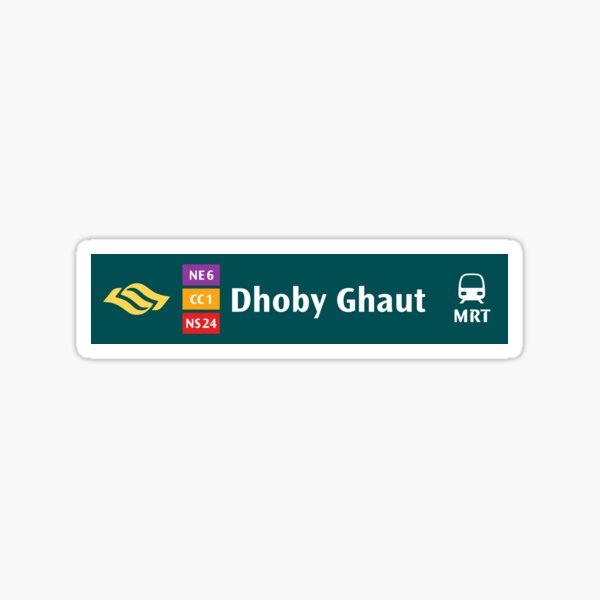 Artikel-Vorschau von Dhoby Ghaut MRT-Schild, designt und verkauft von freyahaque.