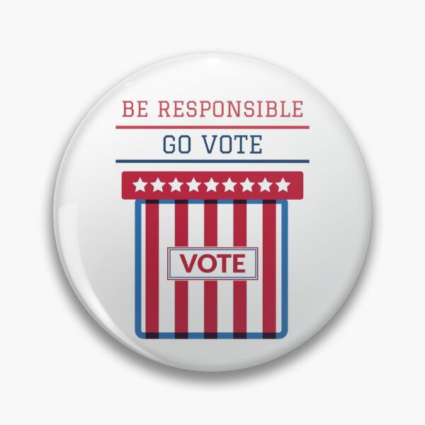 Item preview, Us Elections "Go vote" American Flag Colors designed and sold by TamGustam.