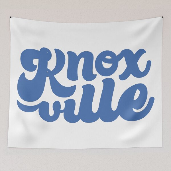 Item preview, Knoxville Script - Blue + White designed and sold by Justin Ellis.