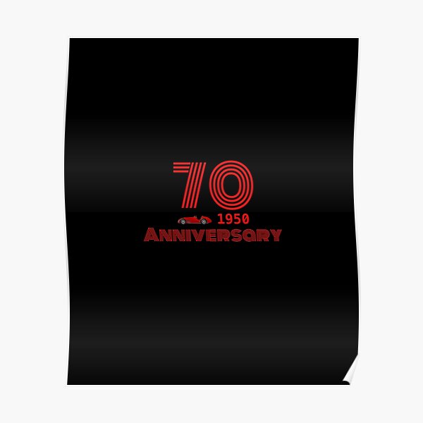 "F1, 70th Anniversary, 1950 racecar" Poster by Ceriac113 | Redbubble