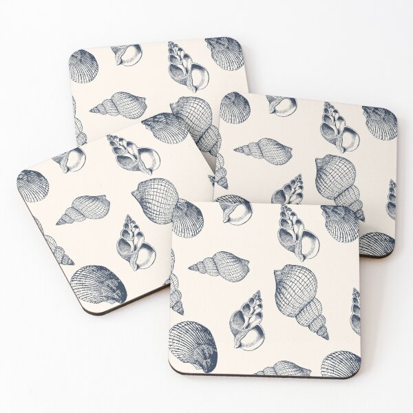 Item preview, beach shell pattern  designed and sold by Peaceful Life Co.