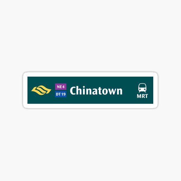 Item preview, Chinatown MRT Sign designed and sold by freyahaque.