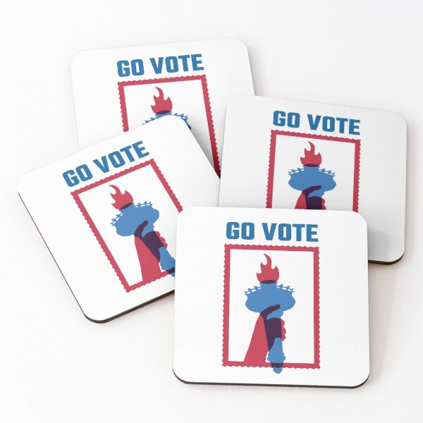 Item preview, Torch Us Elections "Go vote" American Flag Colors designed and sold by TamGustam.