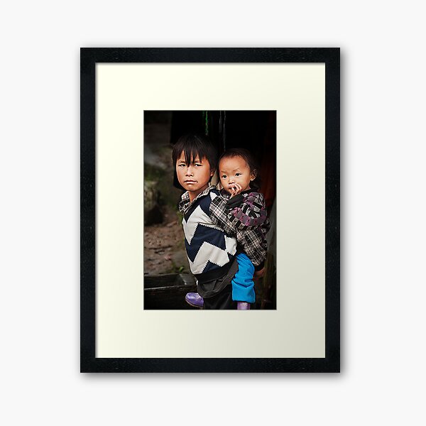 Piggyback Framed Art Print