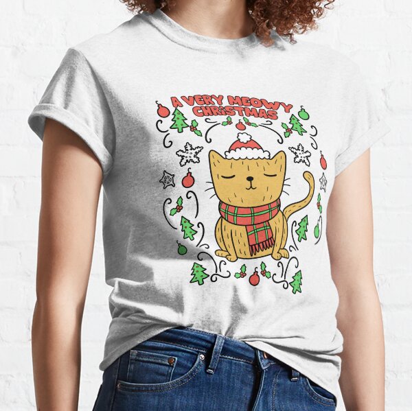 Item preview, Very Meowy Christmas Cat | Vintage Retro Kitty designed and sold by Kittyworks.