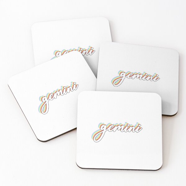 Item preview, Rainbow Cursive Gemini Zodiac Sign Vsco Sticker designed and sold by laurencude.