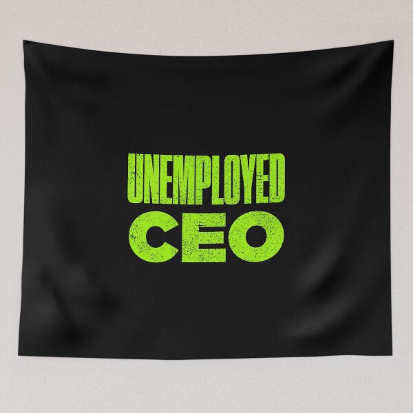 Item preview, Funny Self Unemployed Pun designed and sold by artworkbyrihen.