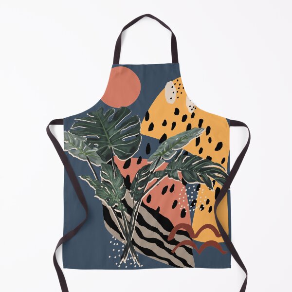 Item preview, Tropical Leaves Cute Abstract Pattern designed and sold by mythandframe.