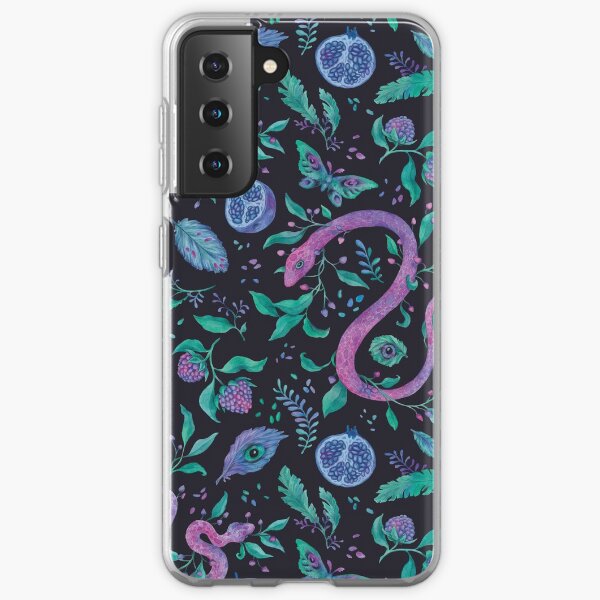 Wild Garden - surreal colourful pattern Samsung Galaxy Soft Case
