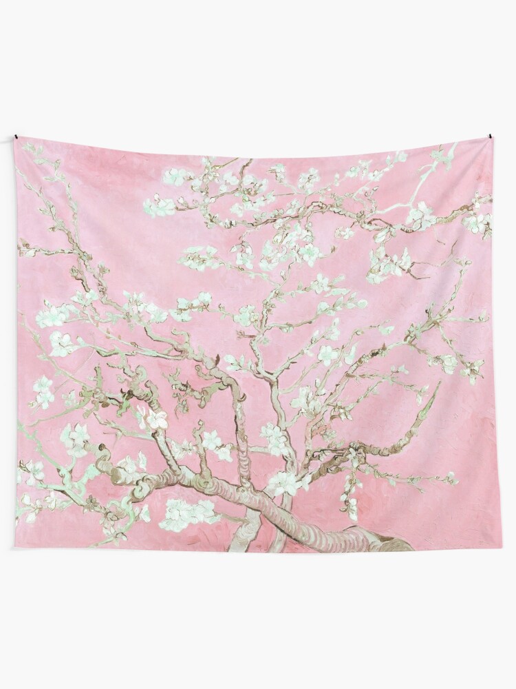 Tela decorativa «Flores de almendro rosa pálido» de PureVintageLove |  Redbubble