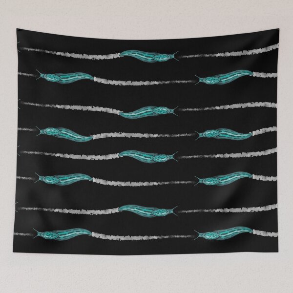 Item preview, Limax Slug Horizontal Pattern Turquoise designed and sold by UroliteArt.