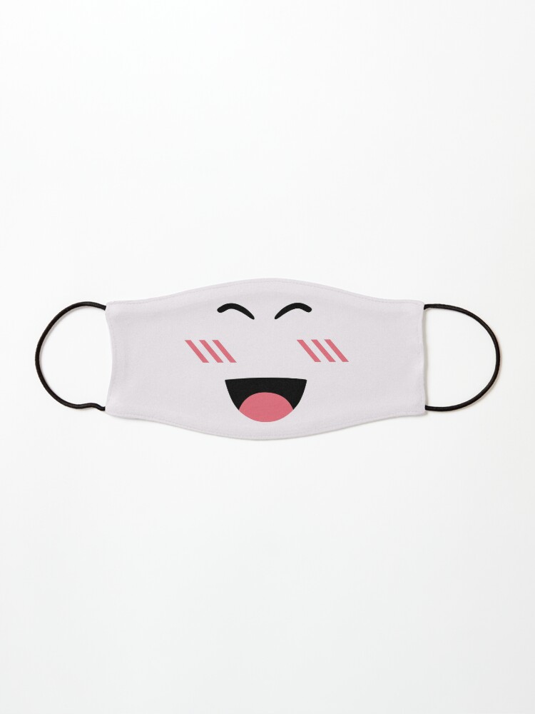 Roblox Super Super Happy Face Mask By Orsum Art Redbubble - super happy face roblox transparent