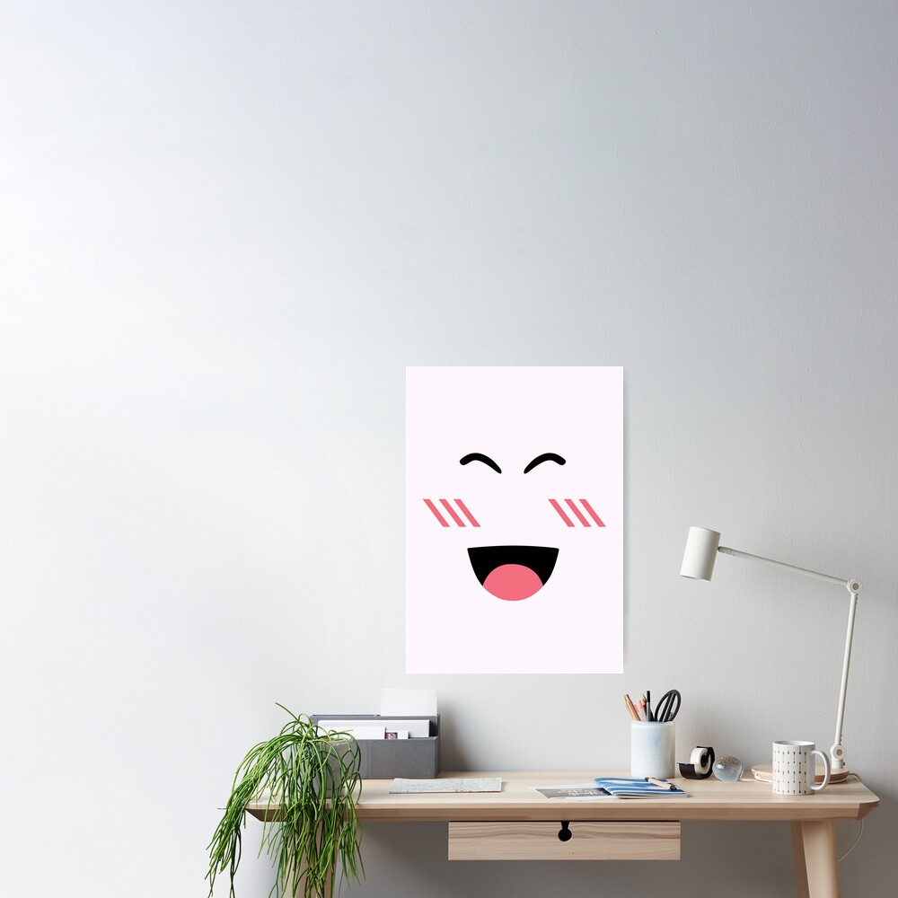 Roblox Super Super Happy Face Poster By Orsum Art Redbubble - super vip poster roblox