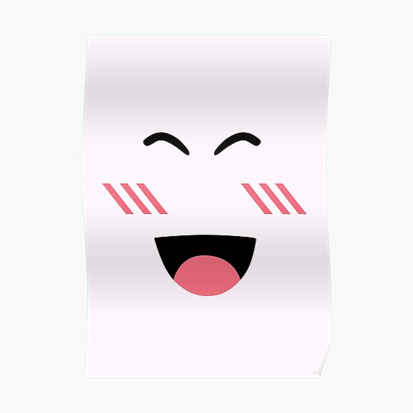 Super Happy Face Posters Redbubble - roblox face symbols