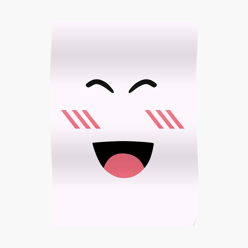 Roblox Super Super Happy Face Sticker By Orsum Art Redbubble - makeup face decals roblox