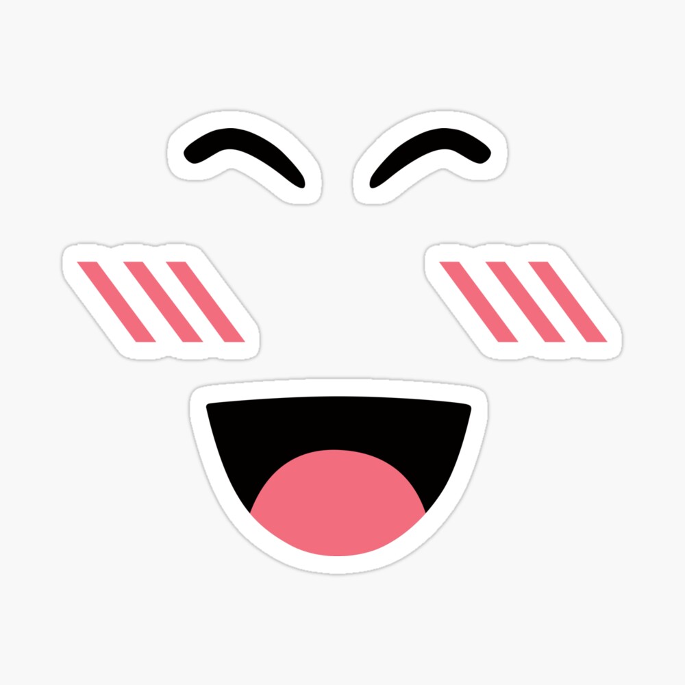 Roblox Super Super Happy Face Poster By Orsum Art Redbubble - custom face decals roblox