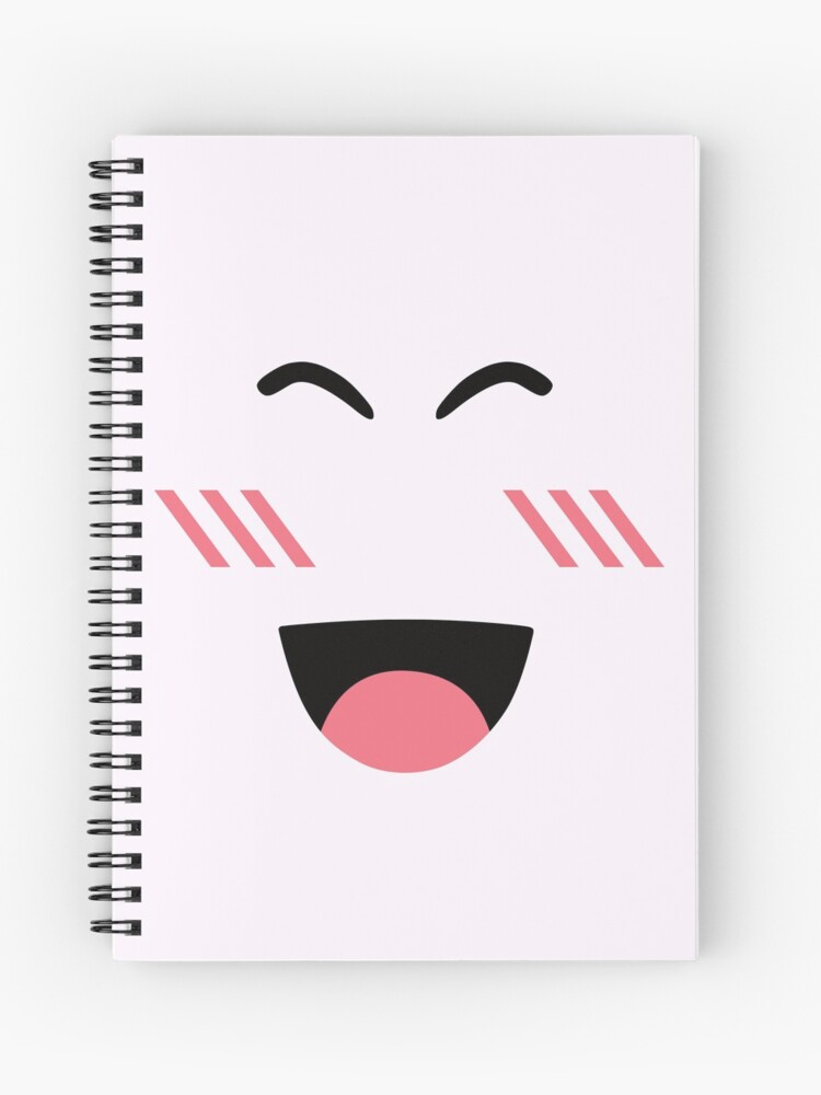 Roblox Super Super Happy Face Spiral Notebook By Orsum Art Redbubble - sketch roblox face