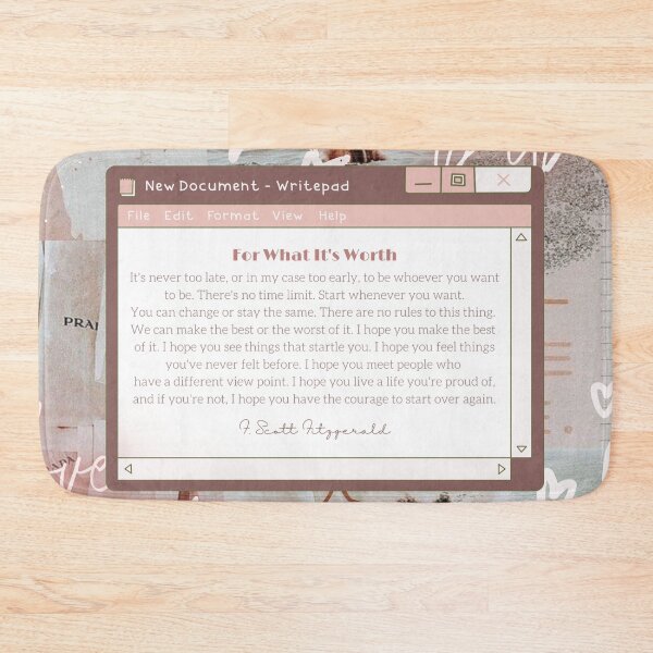 Item preview, F Scott Fitzgerald Quote designed and sold by agethegreat.