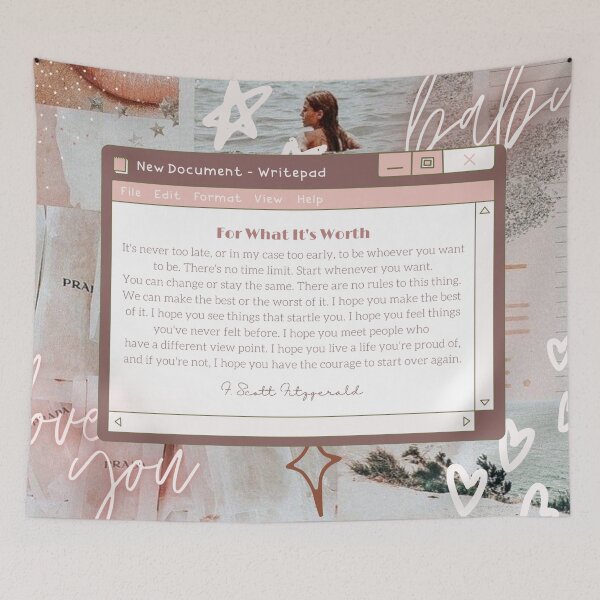 Item preview, F Scott Fitzgerald Quote designed and sold by agethegreat.