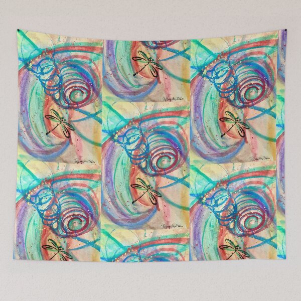 Item preview, Dragonfly Spiraling designed and sold by tiffanyarpdaleo.