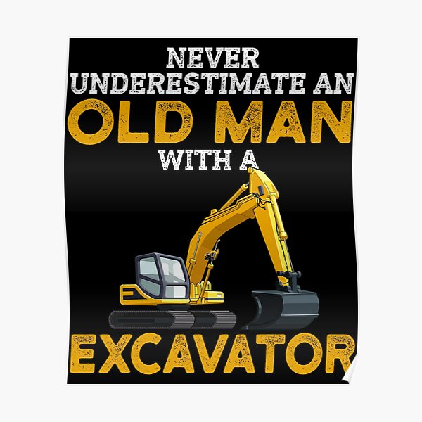Poster Bagger Spruch Redbubble
